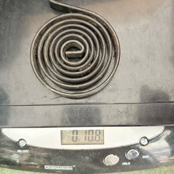 Vtg Cast Iron Spiral Spring Paperweight Steampunk Urban Gritty Industrial Decor‎ - Picture 7 of 7